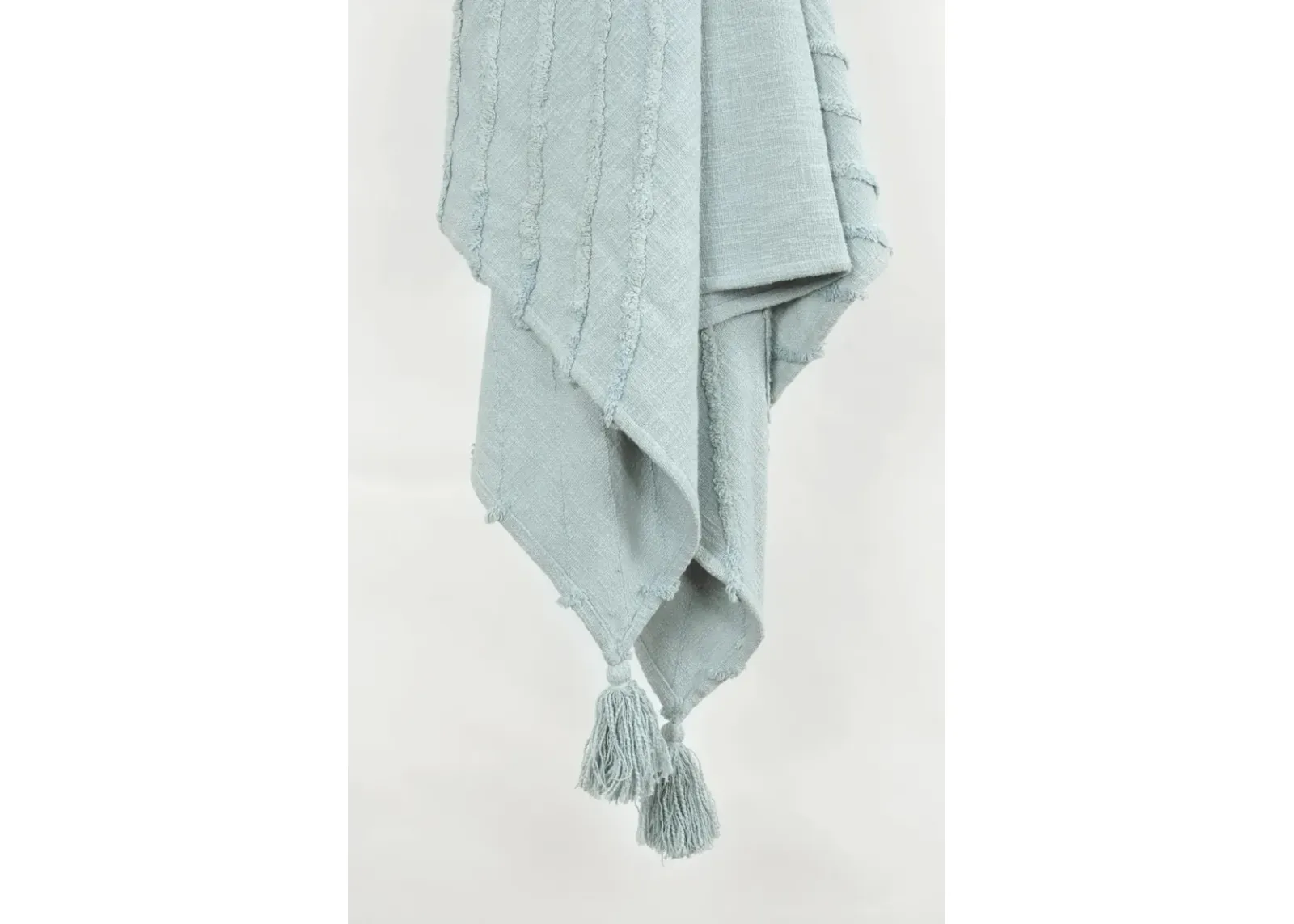 Geometric Aqua Throw