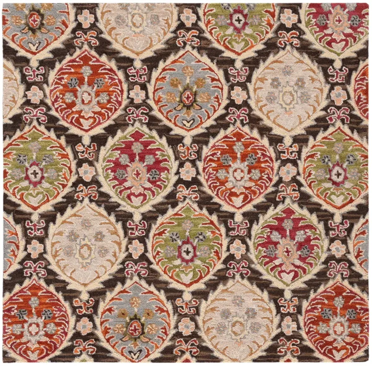 HERITAGE Hand Tufted 6' x 6' Square area rug