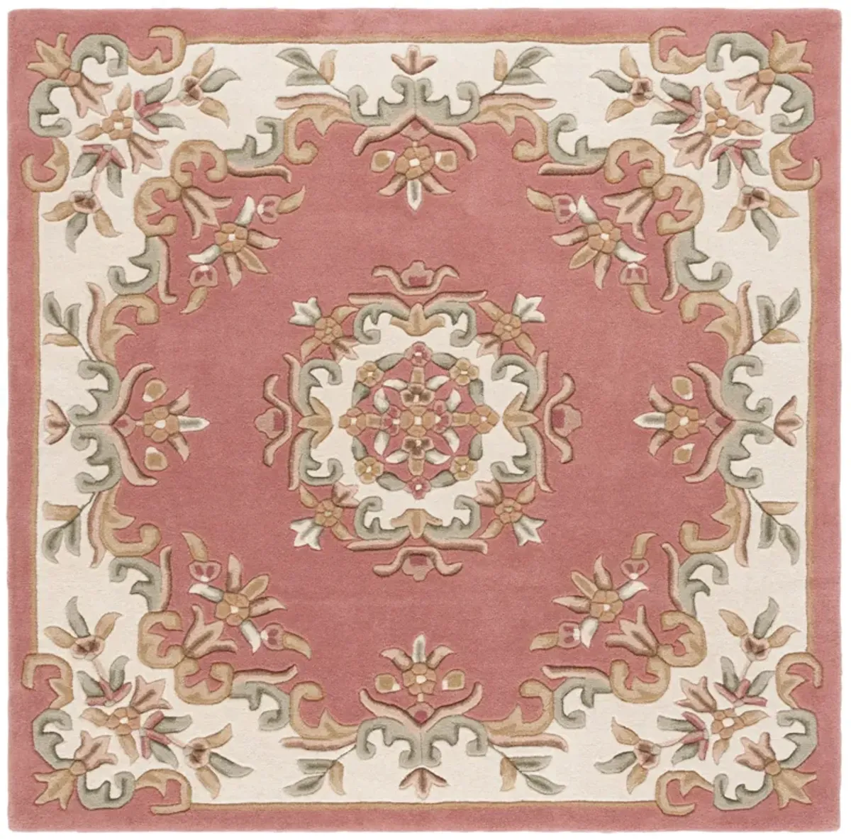 AUBUSSON Hand Tufted 6' x 6' Square area rug