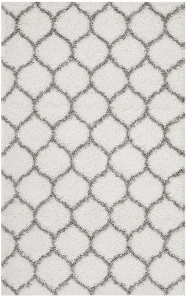 Solvea Moroccan Trellis 5x8 Shag Area Rug