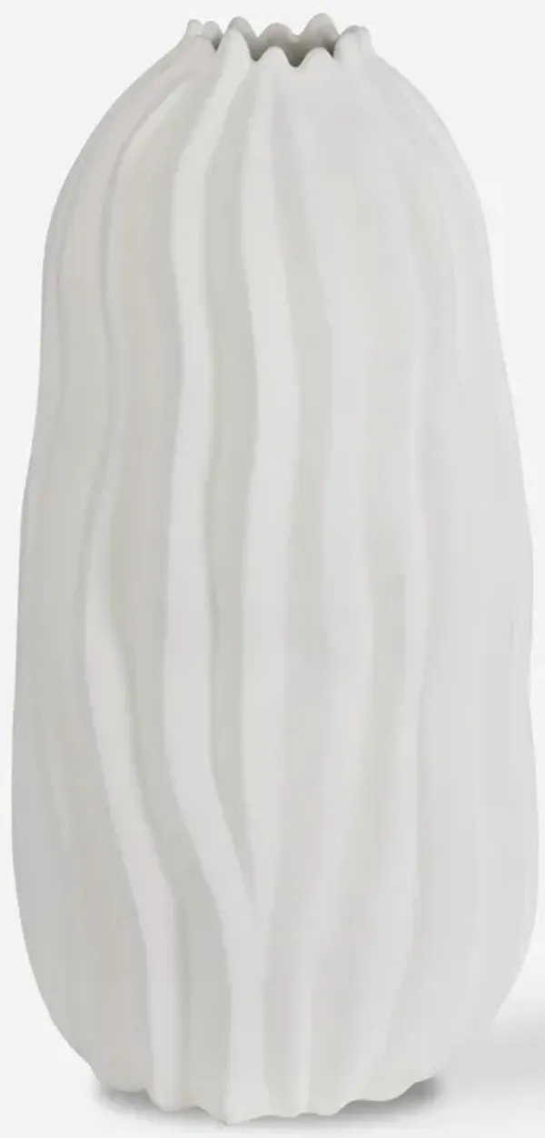 Merritt White Floor Vase