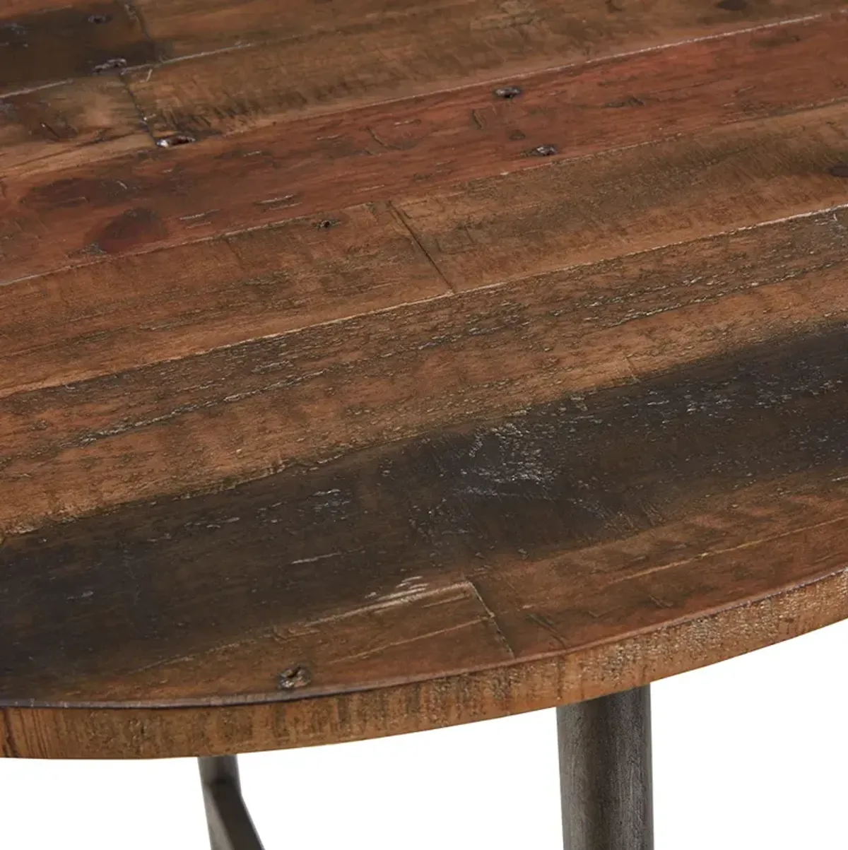 INK+IVY Renu Light Brown Round Bar Table