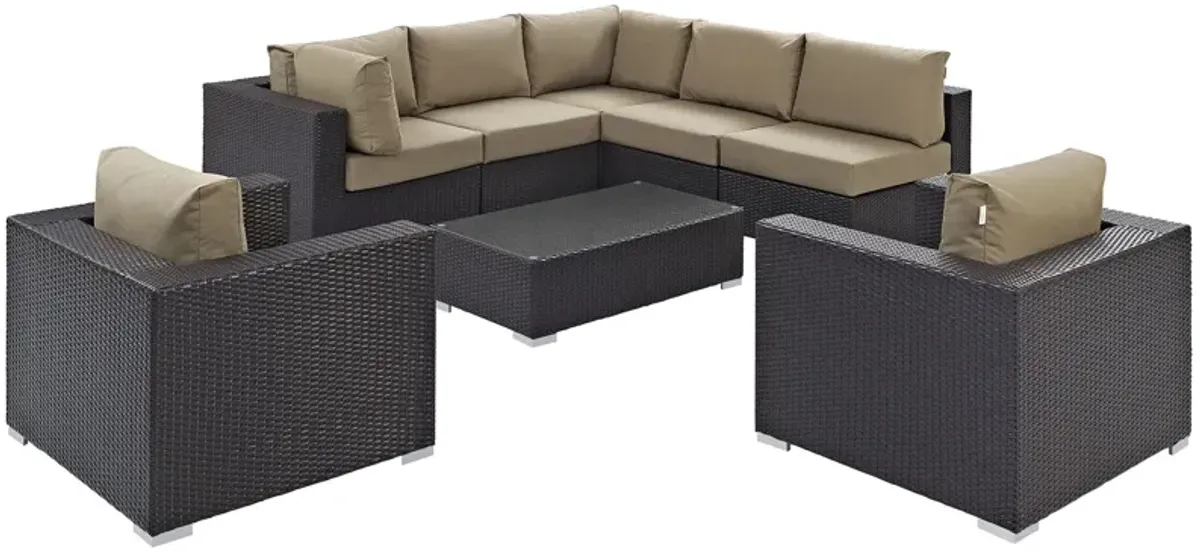 Convene 8 Piece Outdoor Patio Sectional Set