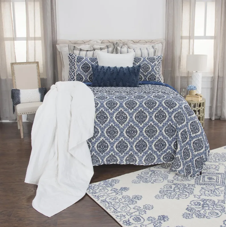 Gemma Medallion NavyKing Sham