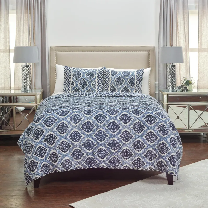 Gemma Medallion NavyKing Sham