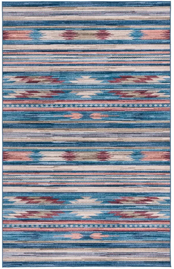 TUCSON 930 BLUE  5' x 8' Medium Rectangle Rug