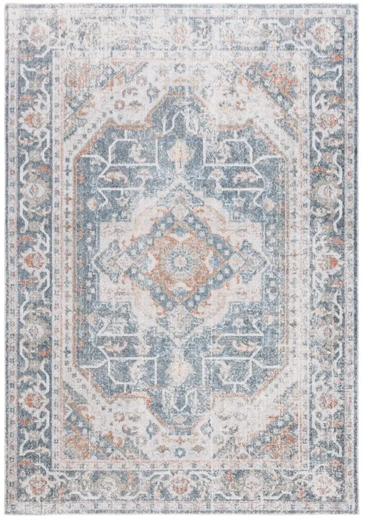 BALTIMORE 854 Blue 8' X 10' Large Rectangle Rug