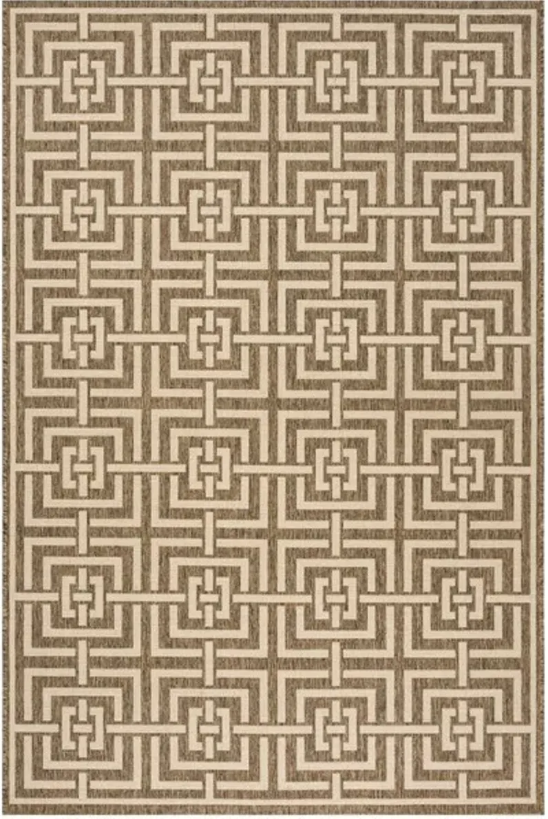 LINDEN 128 Collection LND128D-5 Beige / Cream 5'-3" X 7'-6"