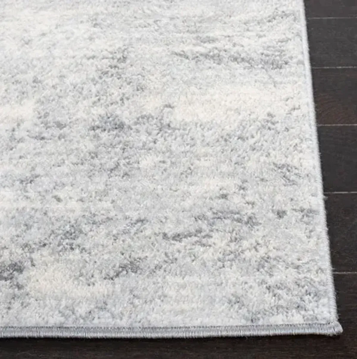 Brentwood 822 Ivory / Grey 2' X 12' Runner Powerloomed Rug