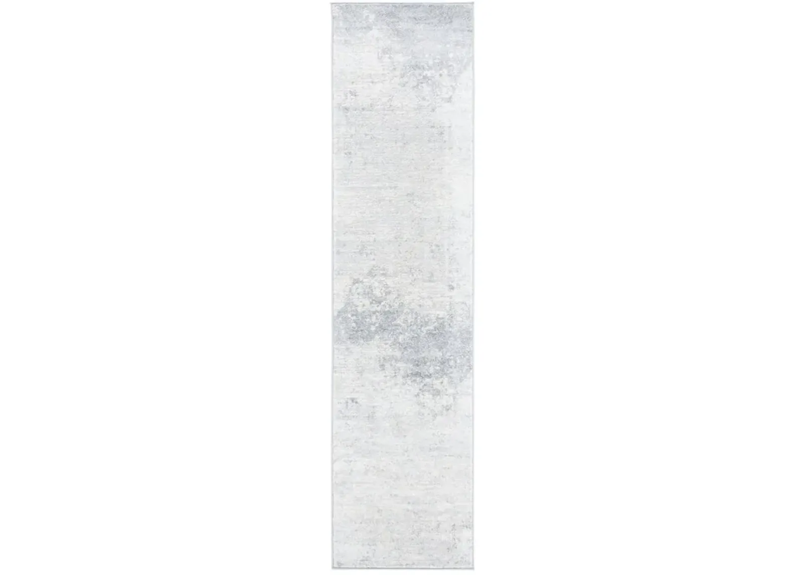 Brentwood 822 Ivory / Grey 2' X 12' Runner Powerloomed Rug