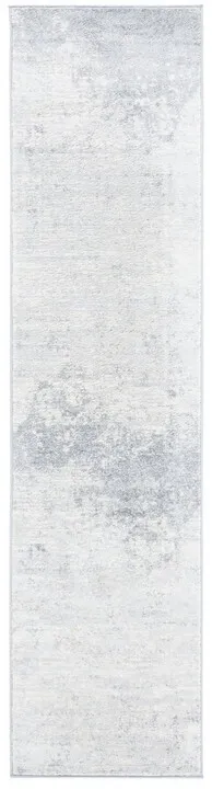 Brentwood 822 Ivory / Grey 2' X 12' Runner Powerloomed Rug