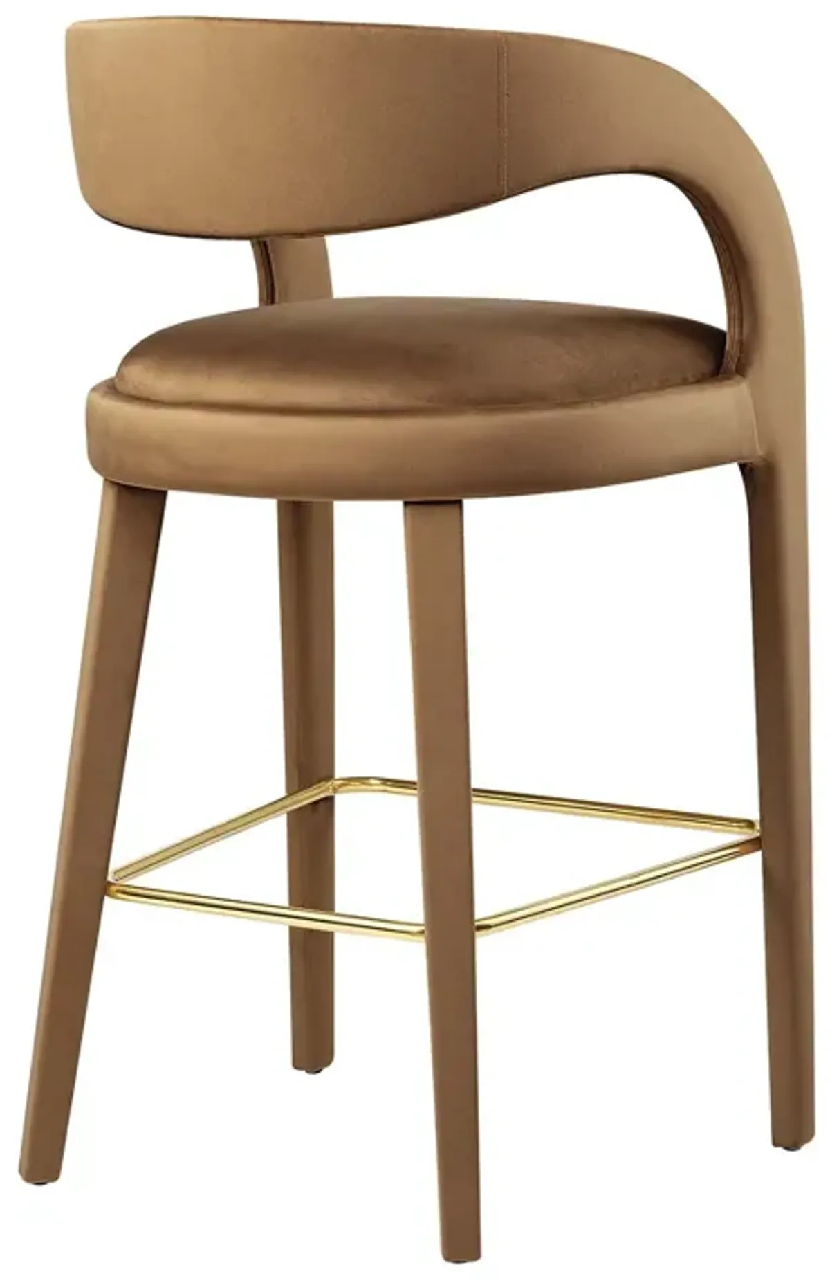 Pinnacle Performance Velvet Bar Stool Set of Two