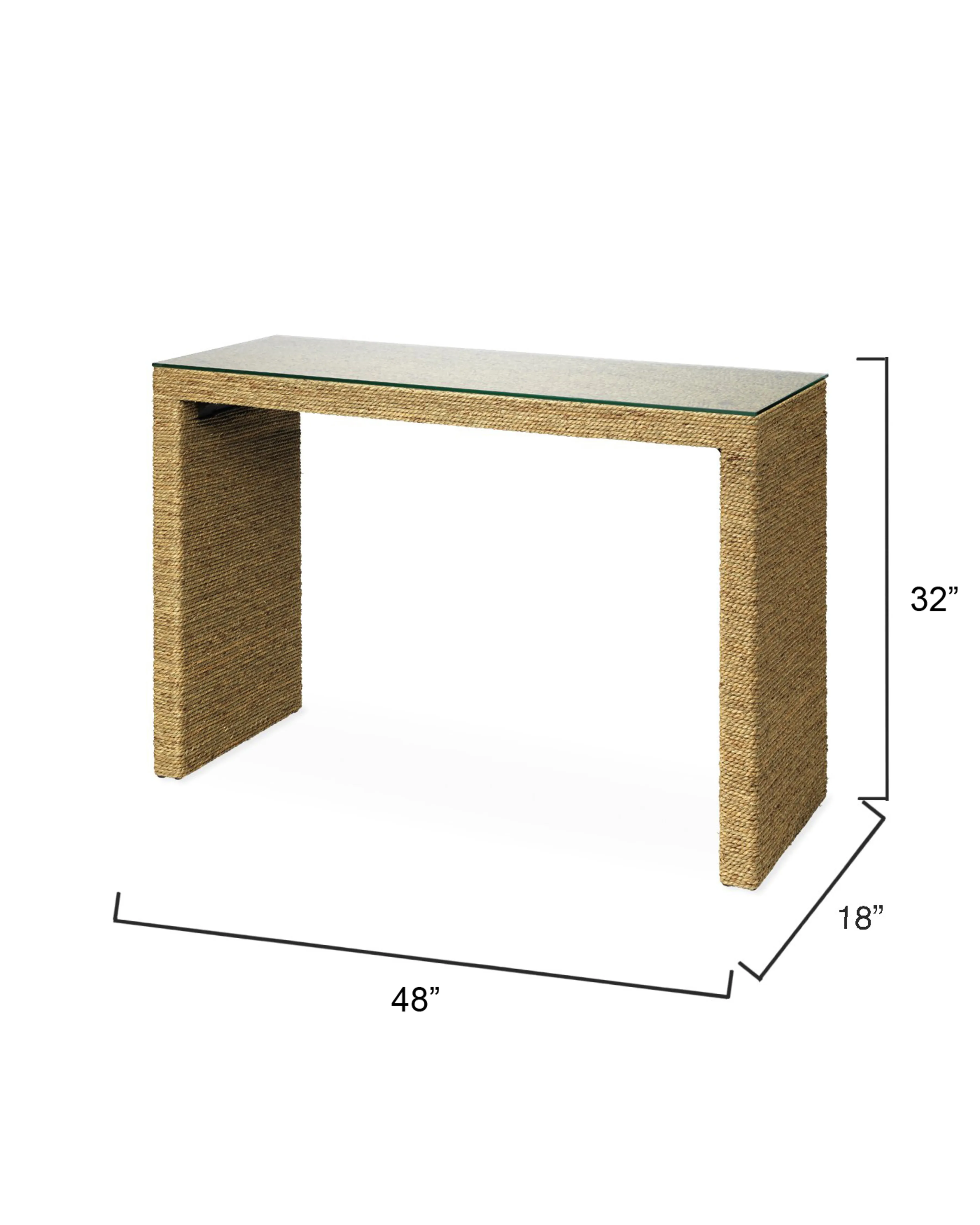 Captain Seagrass Console Table