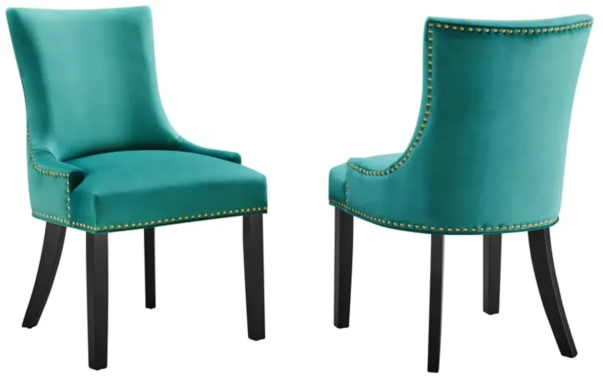 Marquis Performance Velvet Dining Chairs - Set of 2