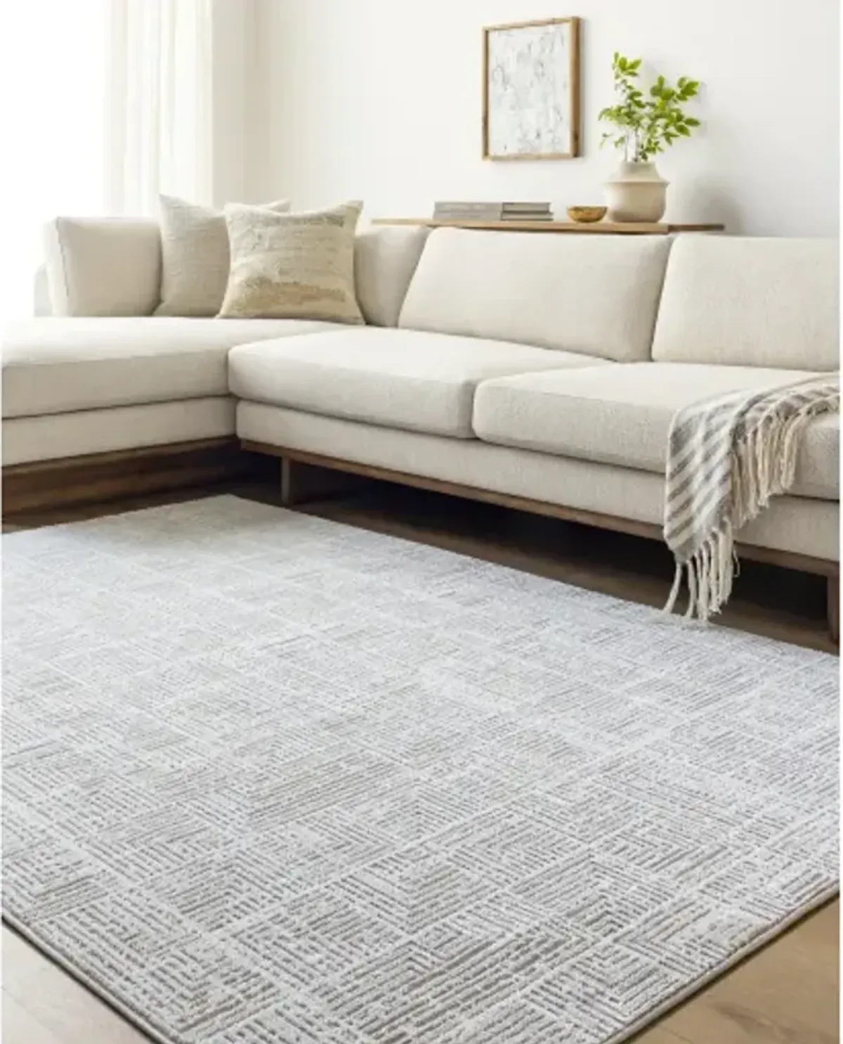 Nesta NST-2302 5'3" x 7' Machine Woven Rug