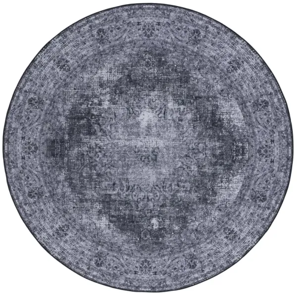 TUCSON 190 M/W S/R BLACK  8' x 8' Round Round Rug