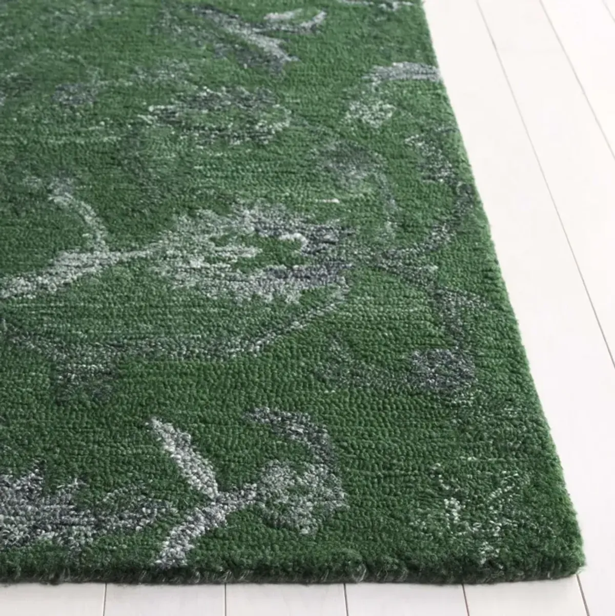 ANATOLIA 401 DARK GREEN 2'-3' x 8' Runner Rug