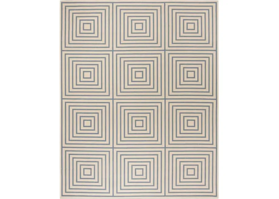 LINDEN 123 Collection LND123N-9 Cream / Blue 9' X 12'