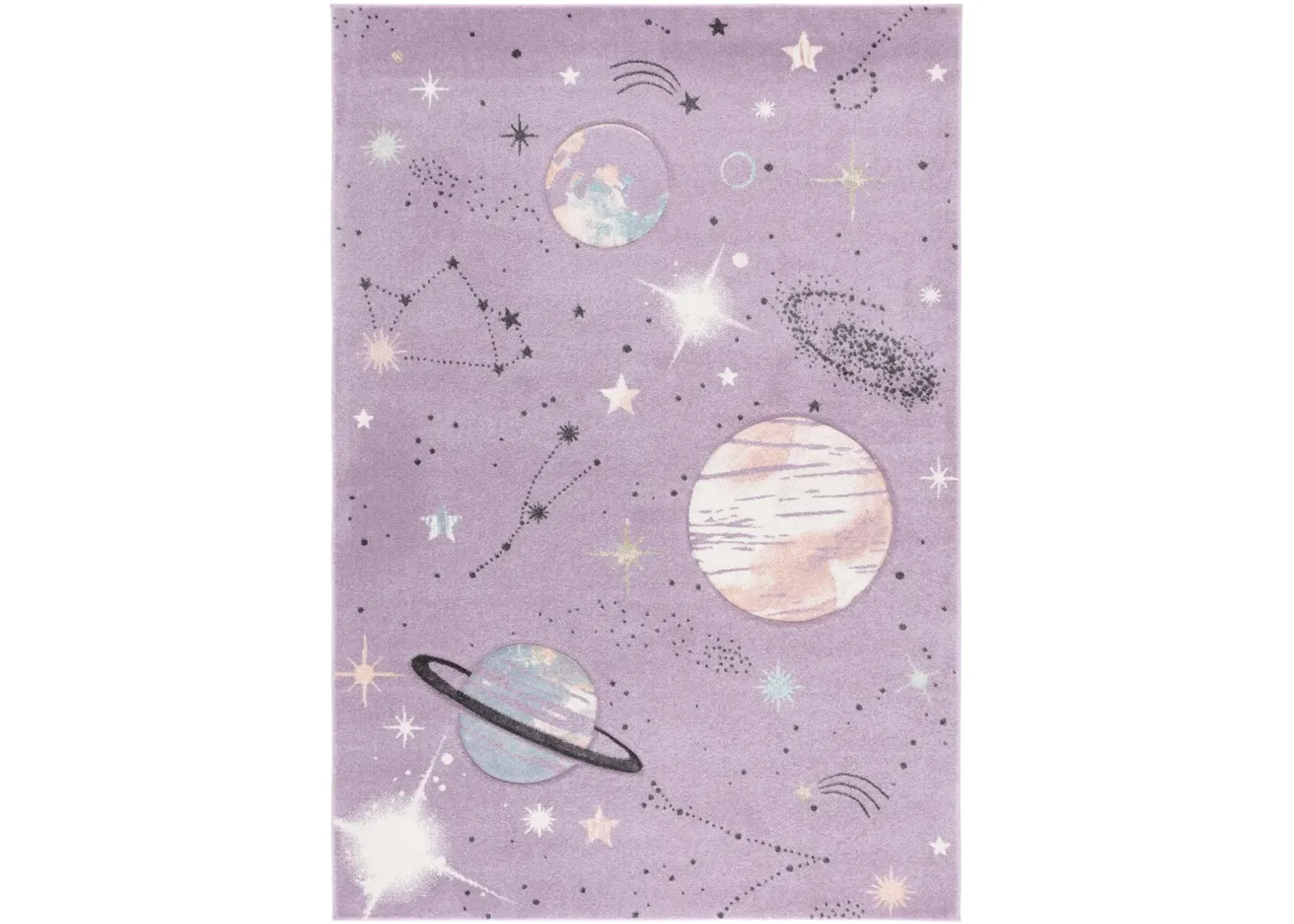 CAROUSEL KIDS 122 PURPLE  2' x 3' Accent Rug