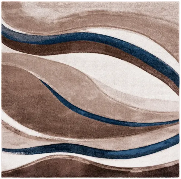 HOLLYWOOD 766 BEIGE  3' x 3' Square Square Rug