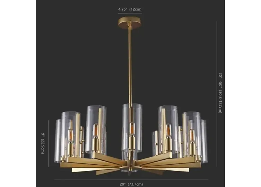 Benicio Gold Chandelier