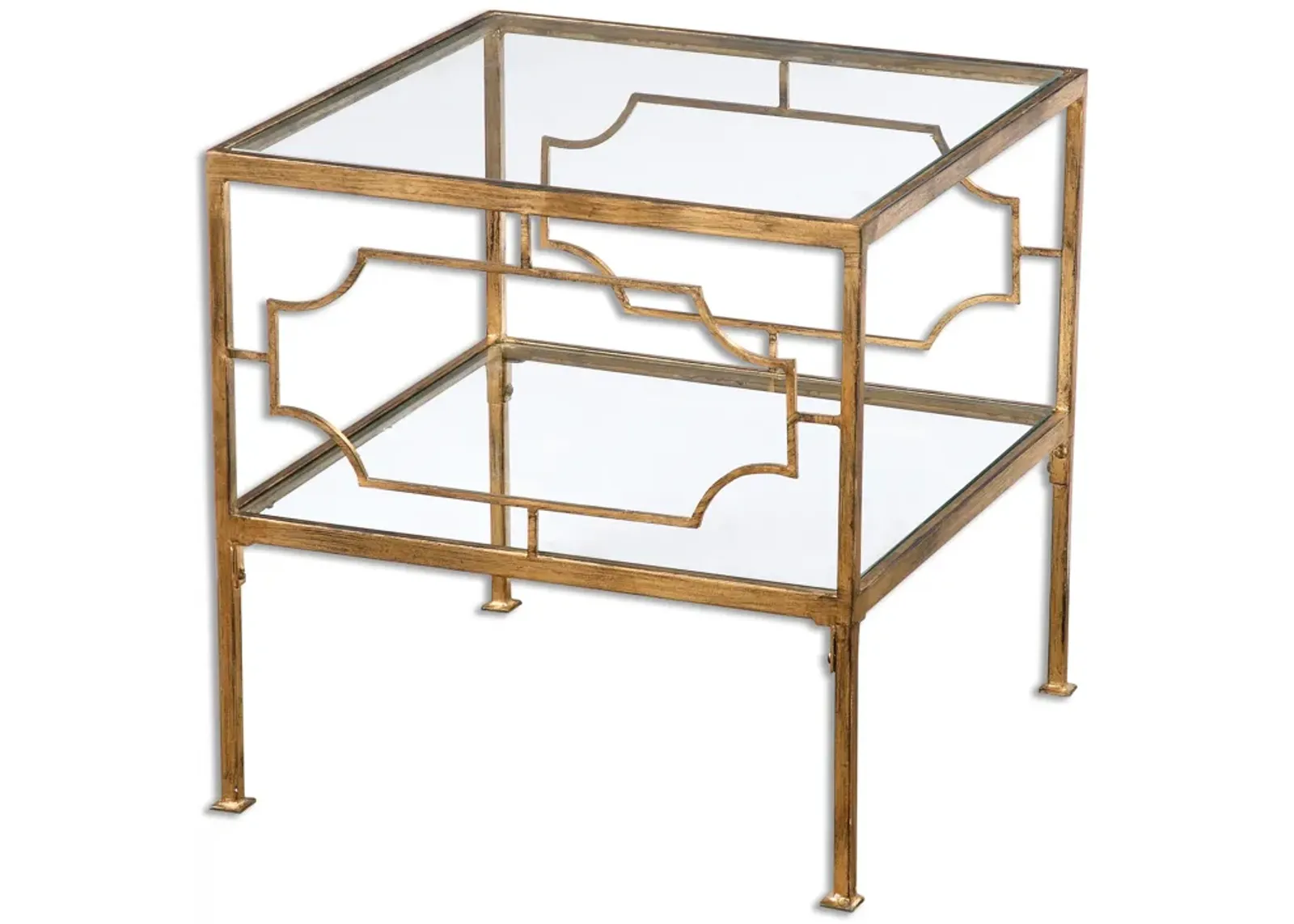 Genell Gold Cube Table