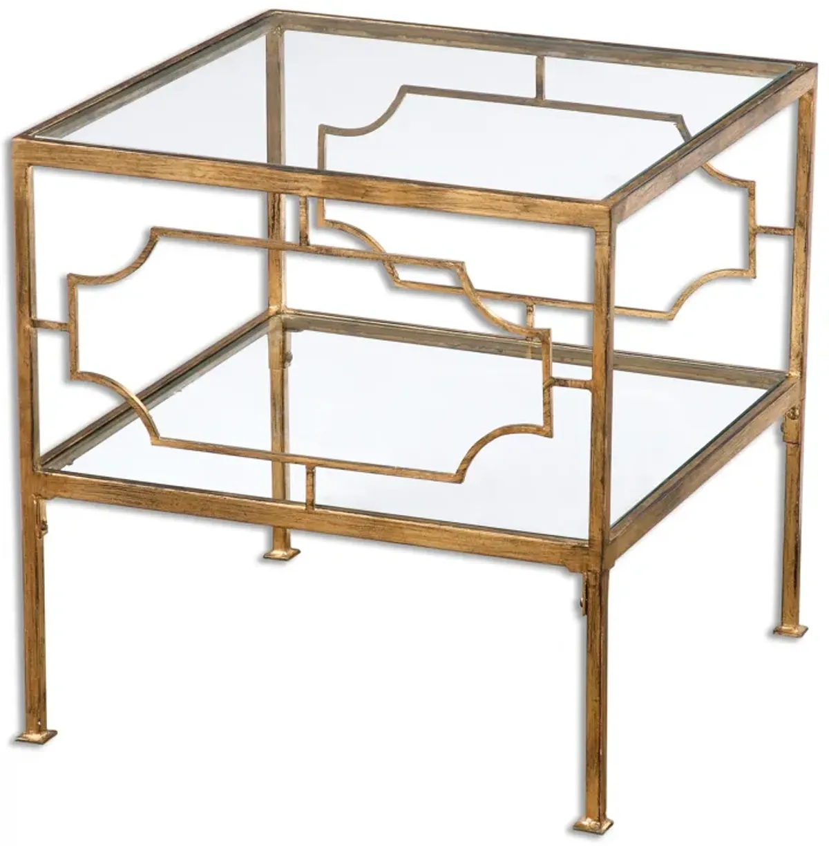 Genell Gold Cube Table