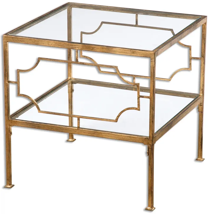 Genell Gold Cube Table