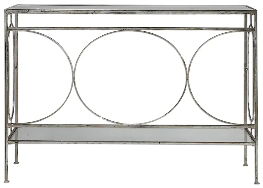 Luano Silver Console Table