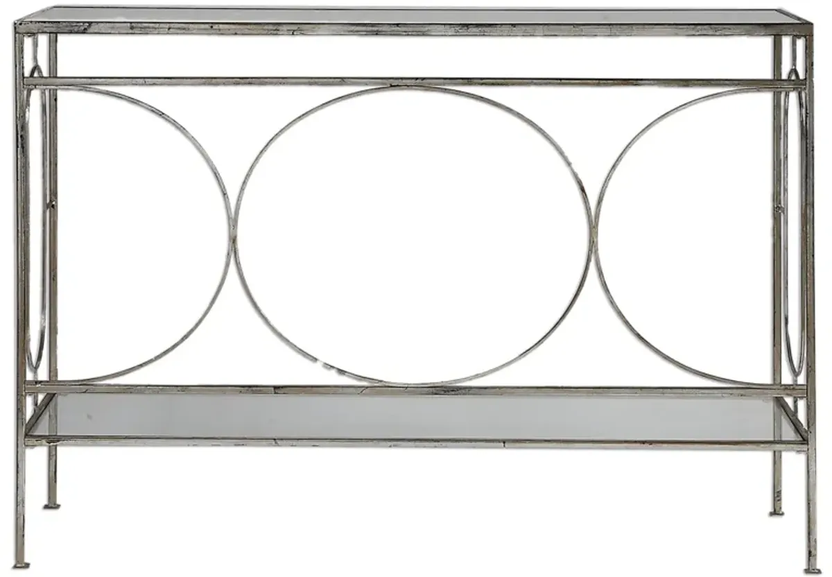 Luano Silver Console Table