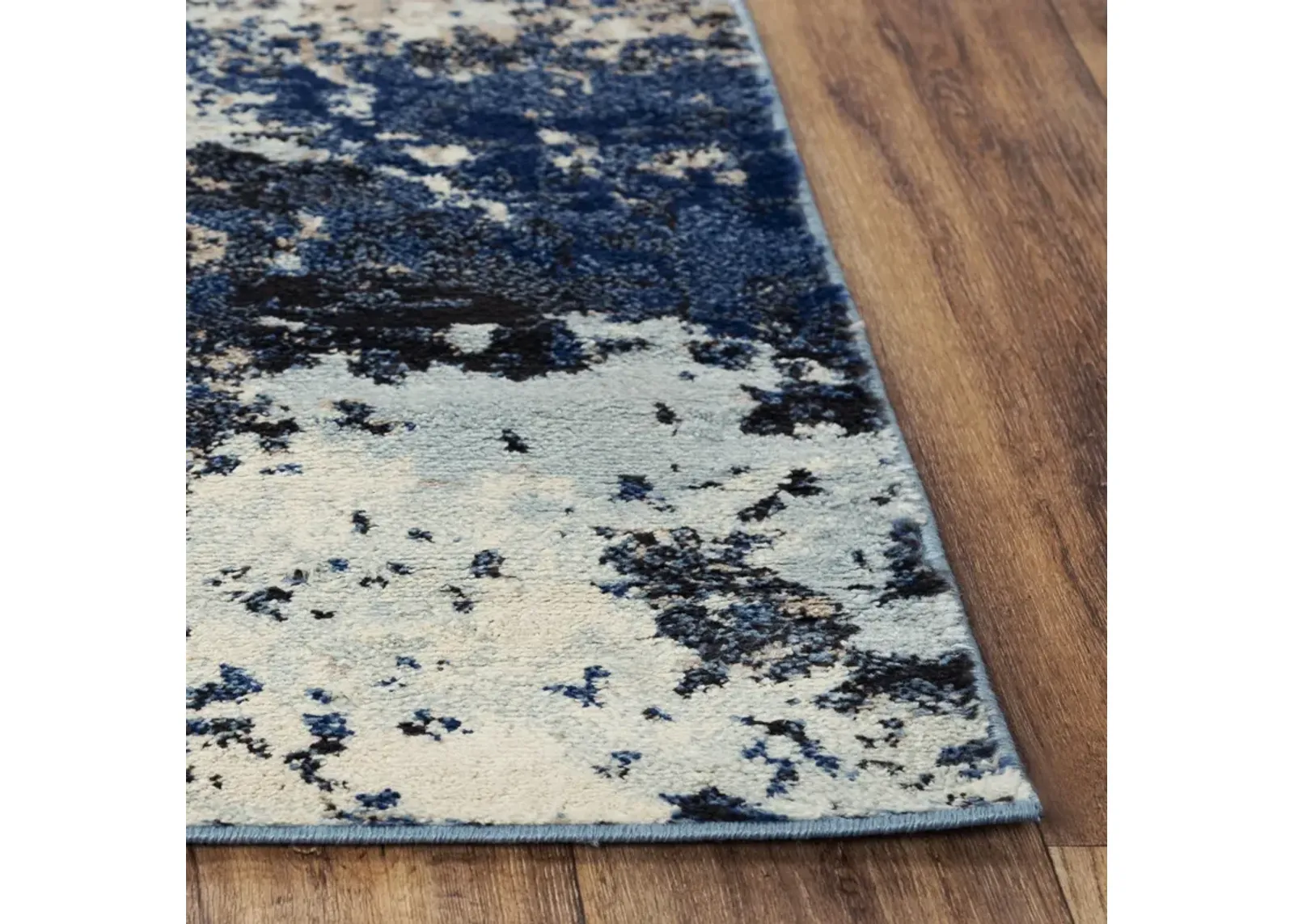 Palace Blue  Polypropylene  2'6"x7'3" Runner Rug