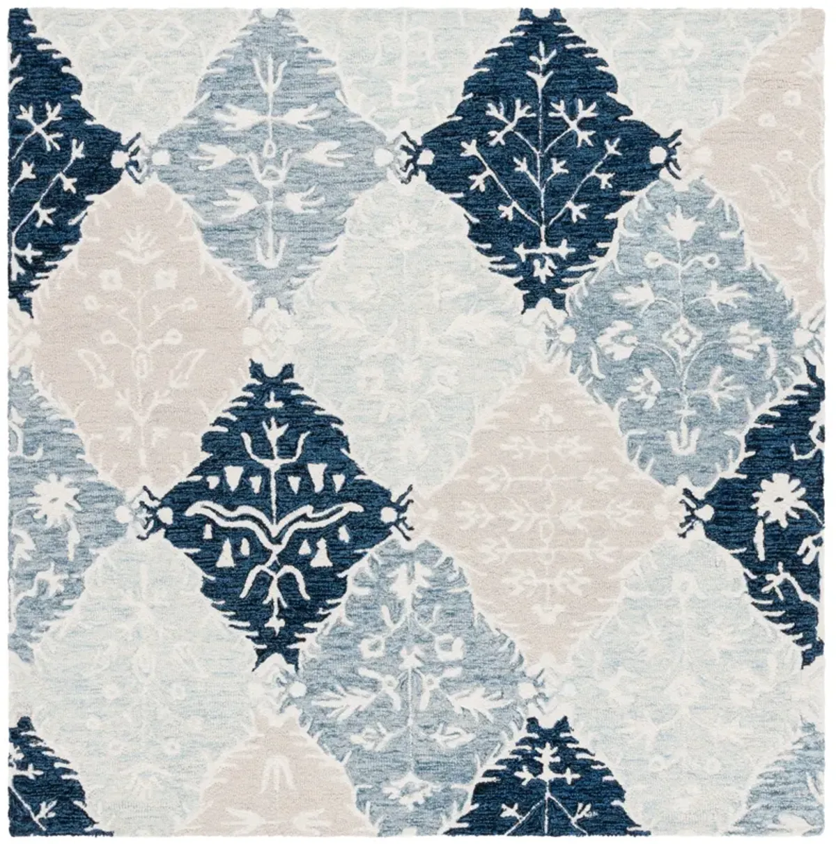 EBONY Hand Tufted 6' x 6' Square area rug