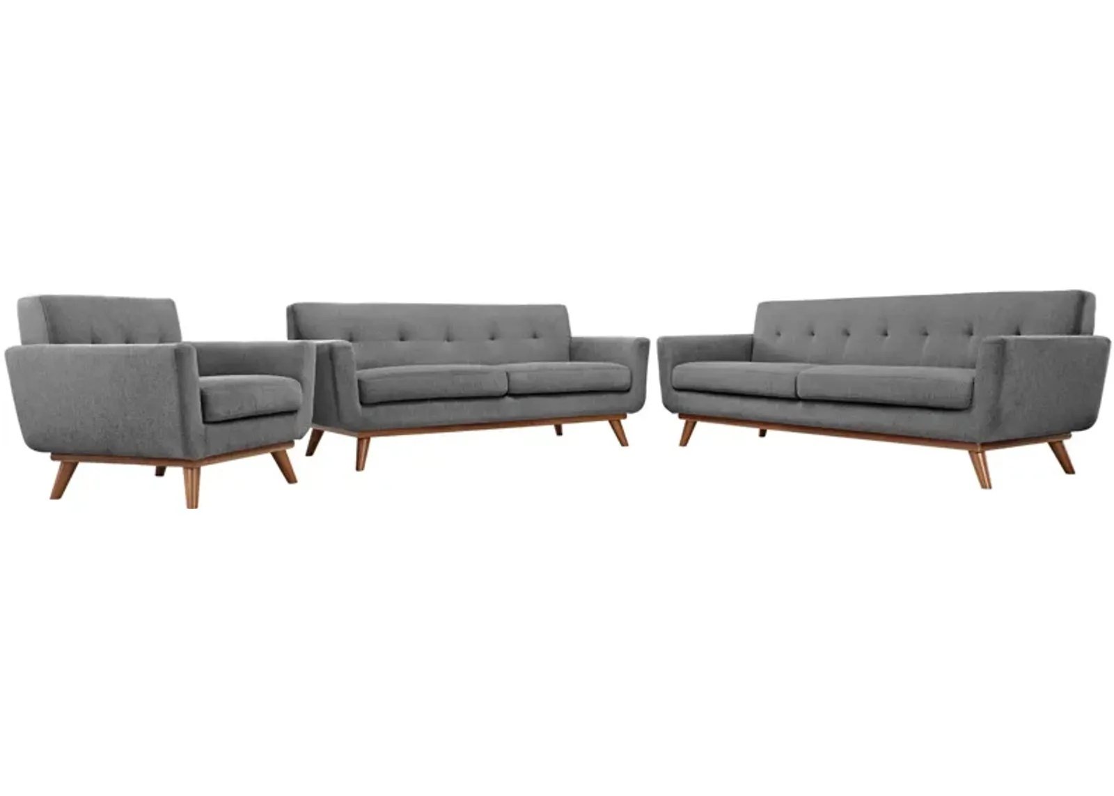 Engage Sofa Loveseat and Armchair Set of 3