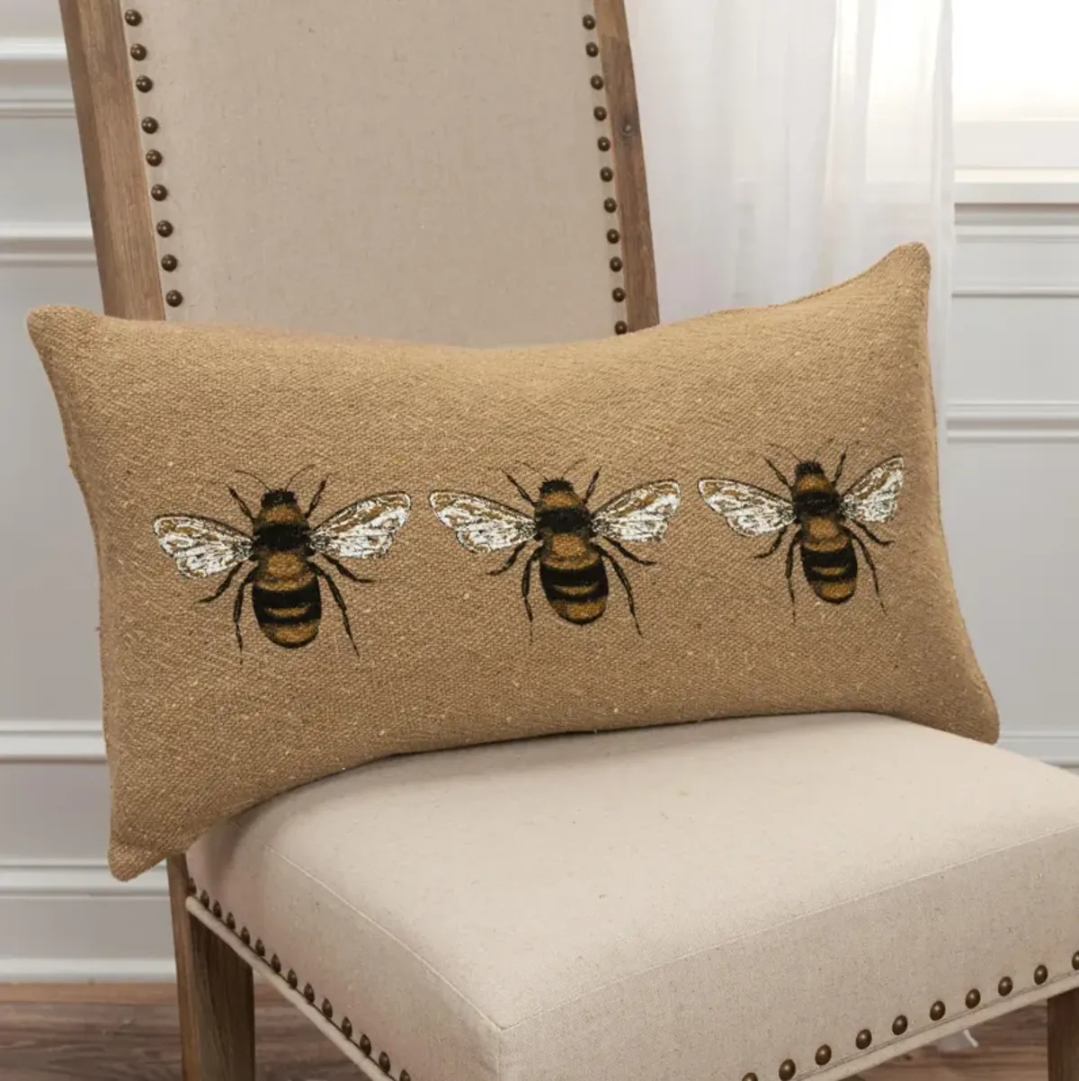 Bee Brown  Pillow