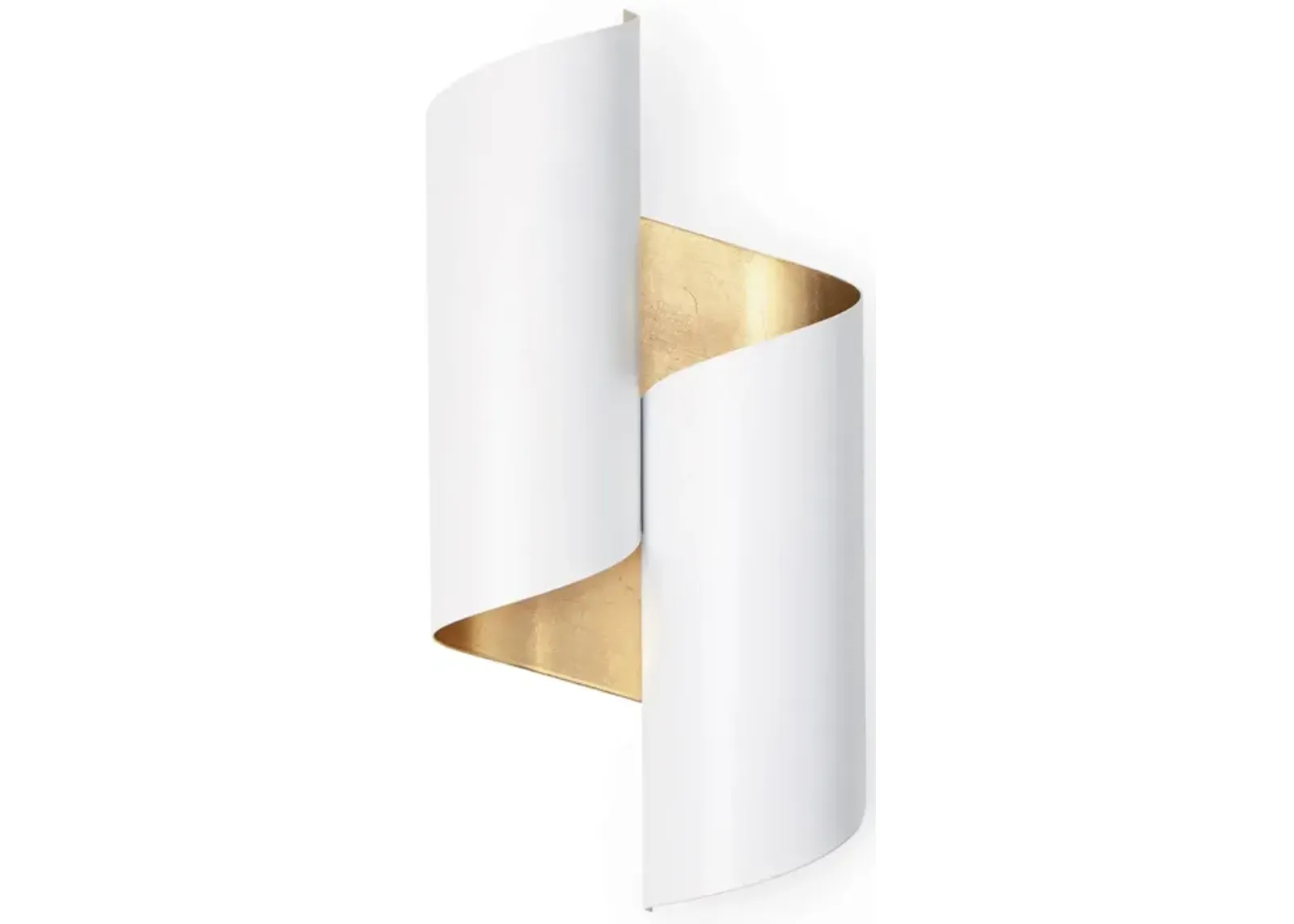 Folio Sconce (White and Gold)