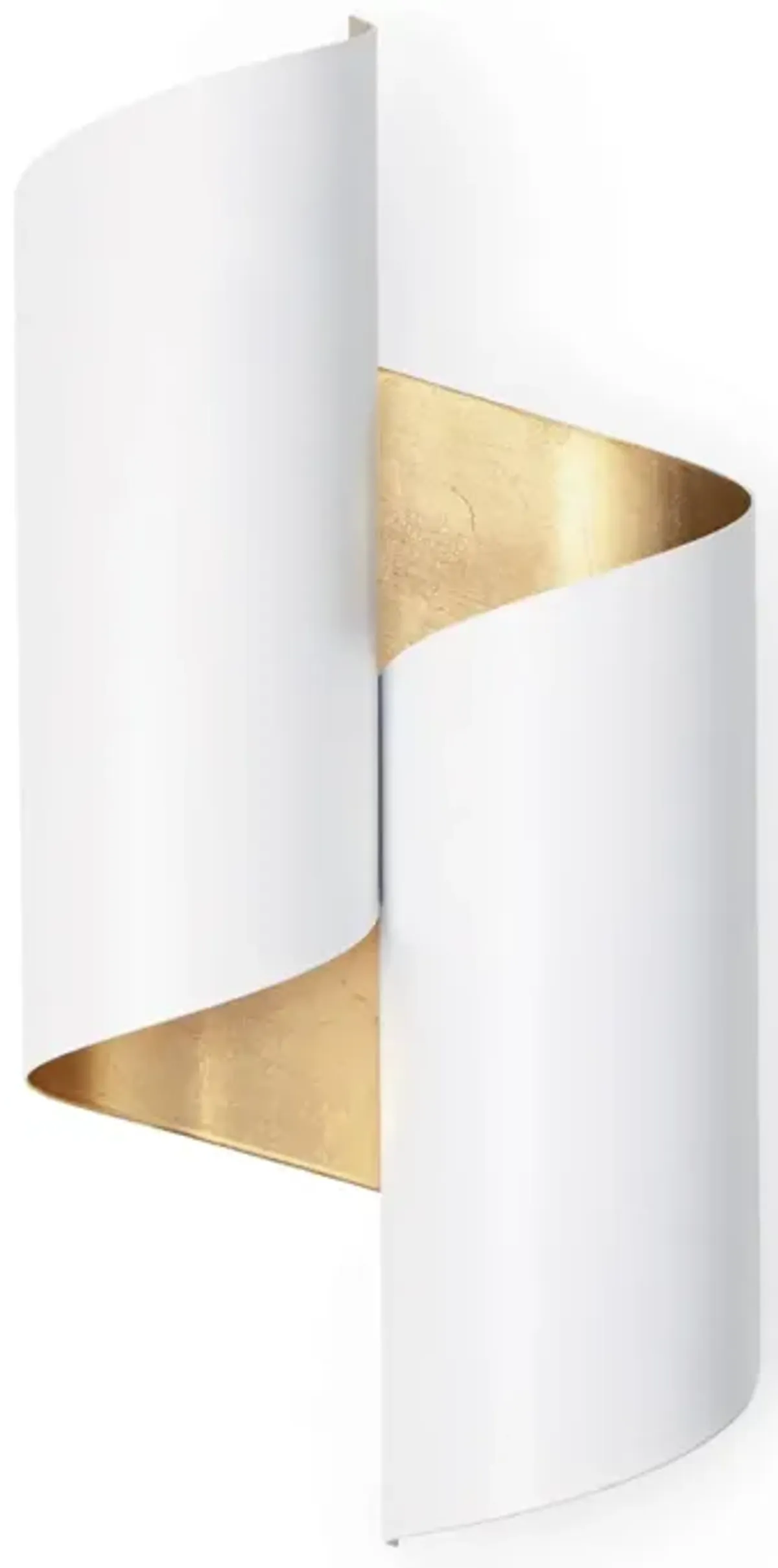 Folio Sconce (White and Gold)