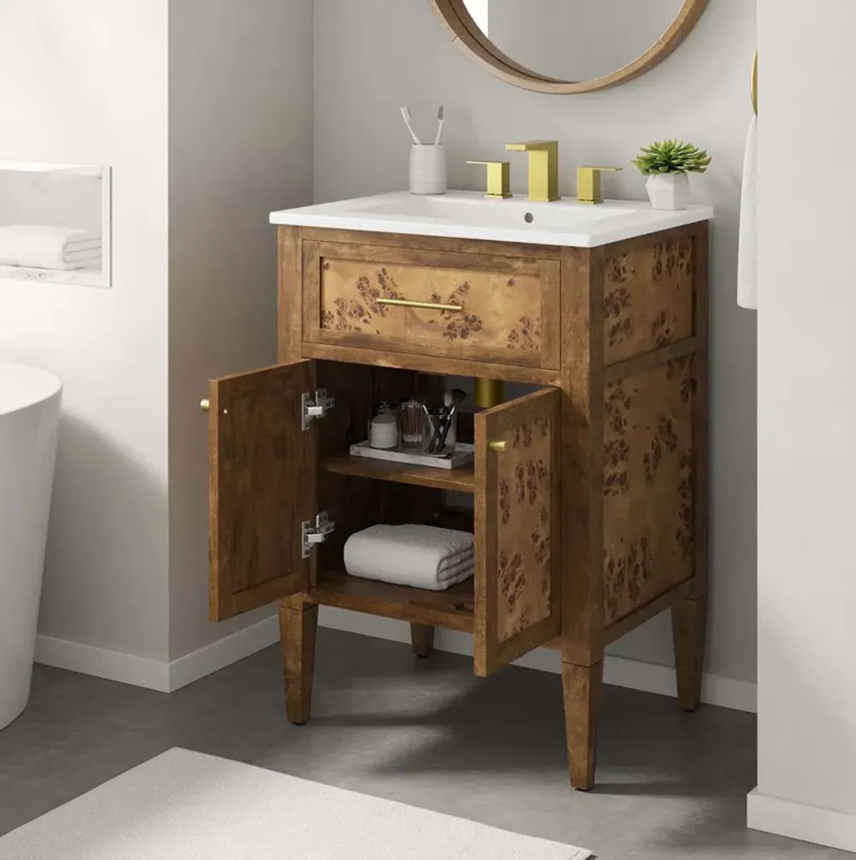 Elysian 24" Wood Bathroom Vanity