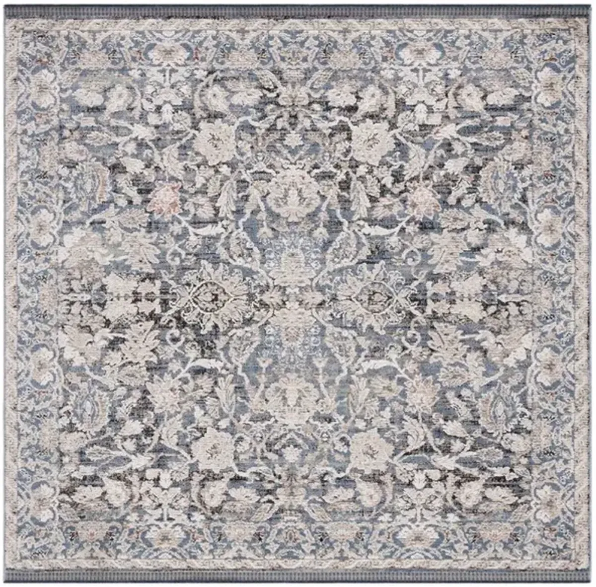 VIVALDI 516 Blue  6'-7' X 6'-7' Square Square Rug