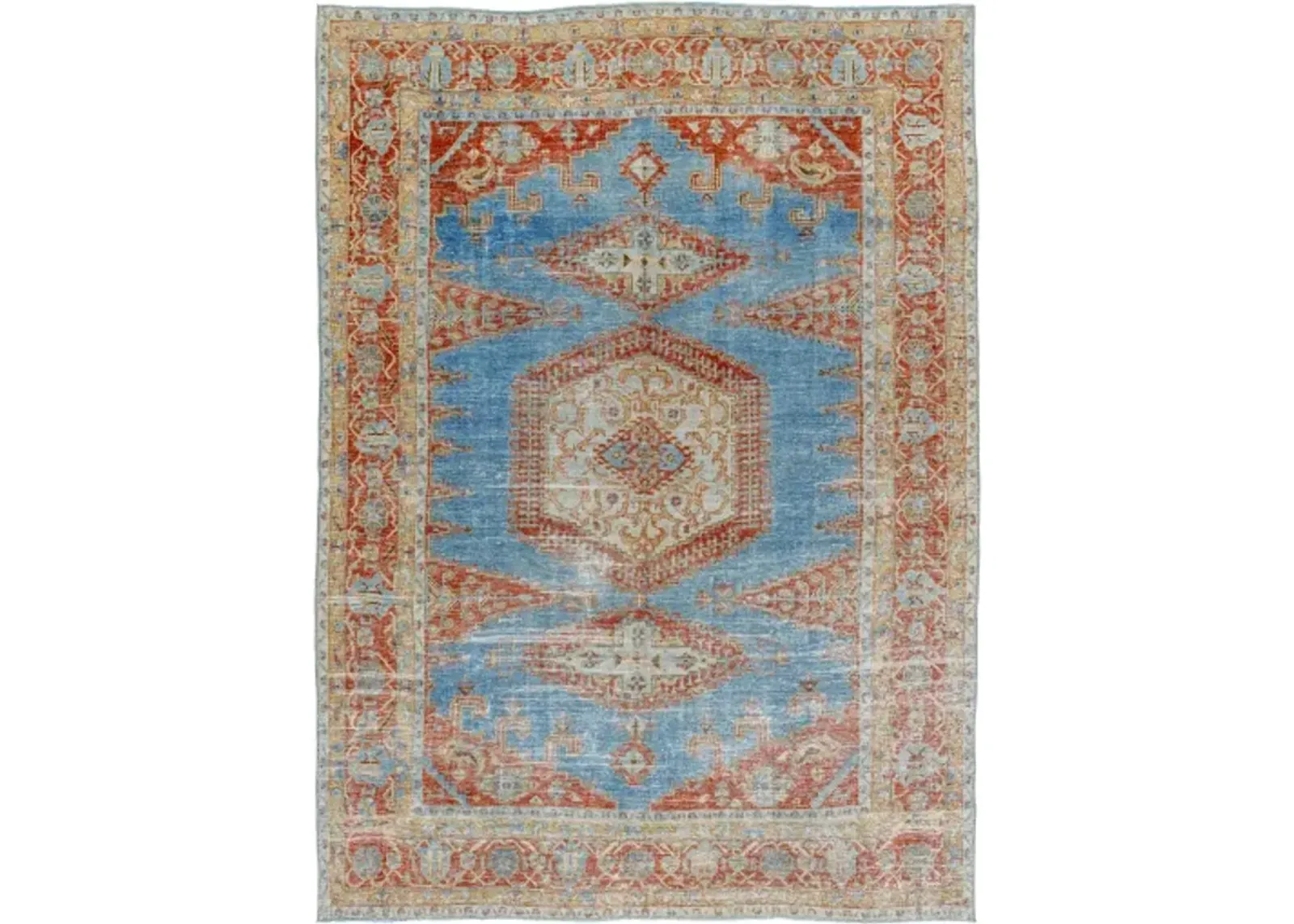 Antique One of a Kind AOOAK-1557 9'6" x 12'10" Handmade Rug