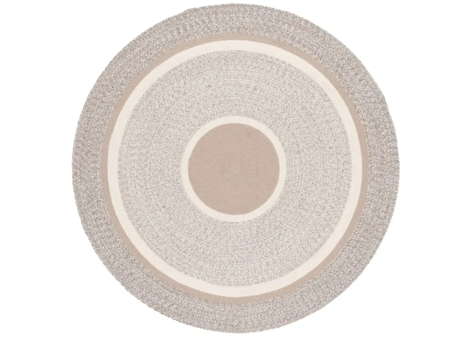 BRAIDED 754 BEIGE  5' x 5' Round Round Rug