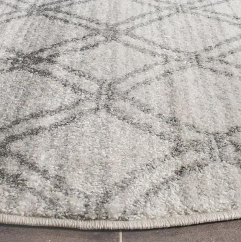 Adirondack Contemporary Silver / Charcoal 9' X 12' Powerloomed Rug