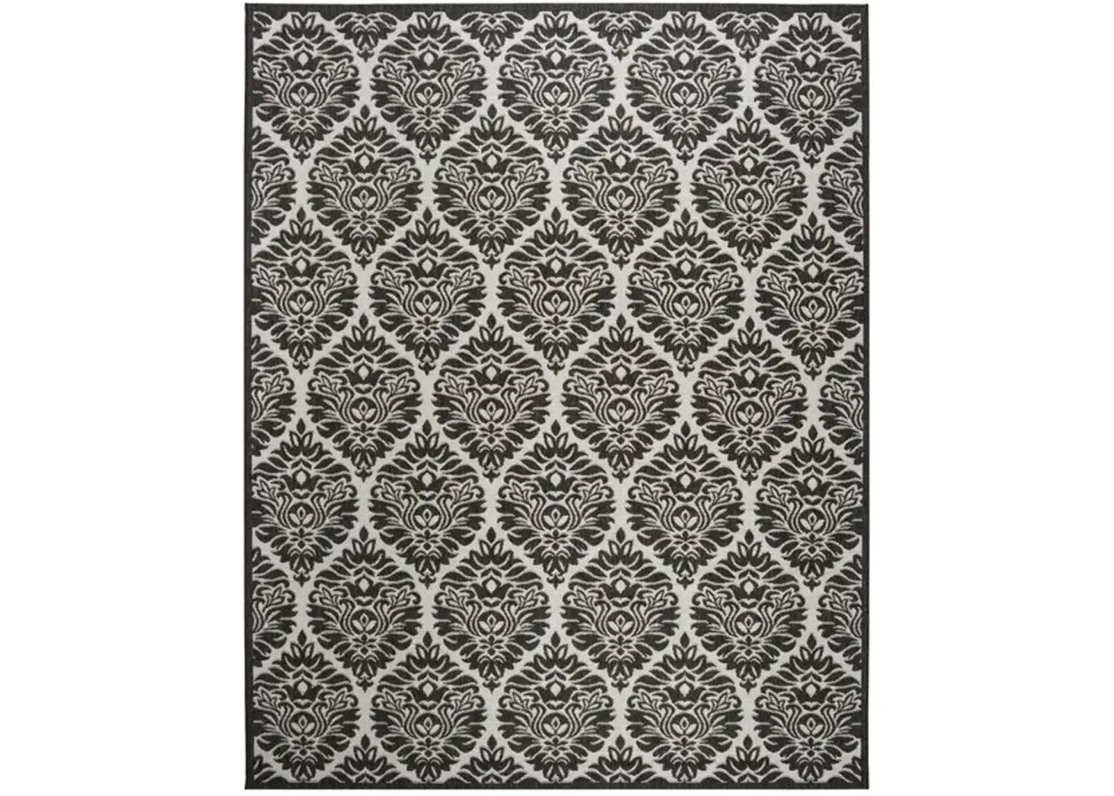 LINDEN 135 Collection LND135A-9 Light Grey / Charcoal 9' X 12'