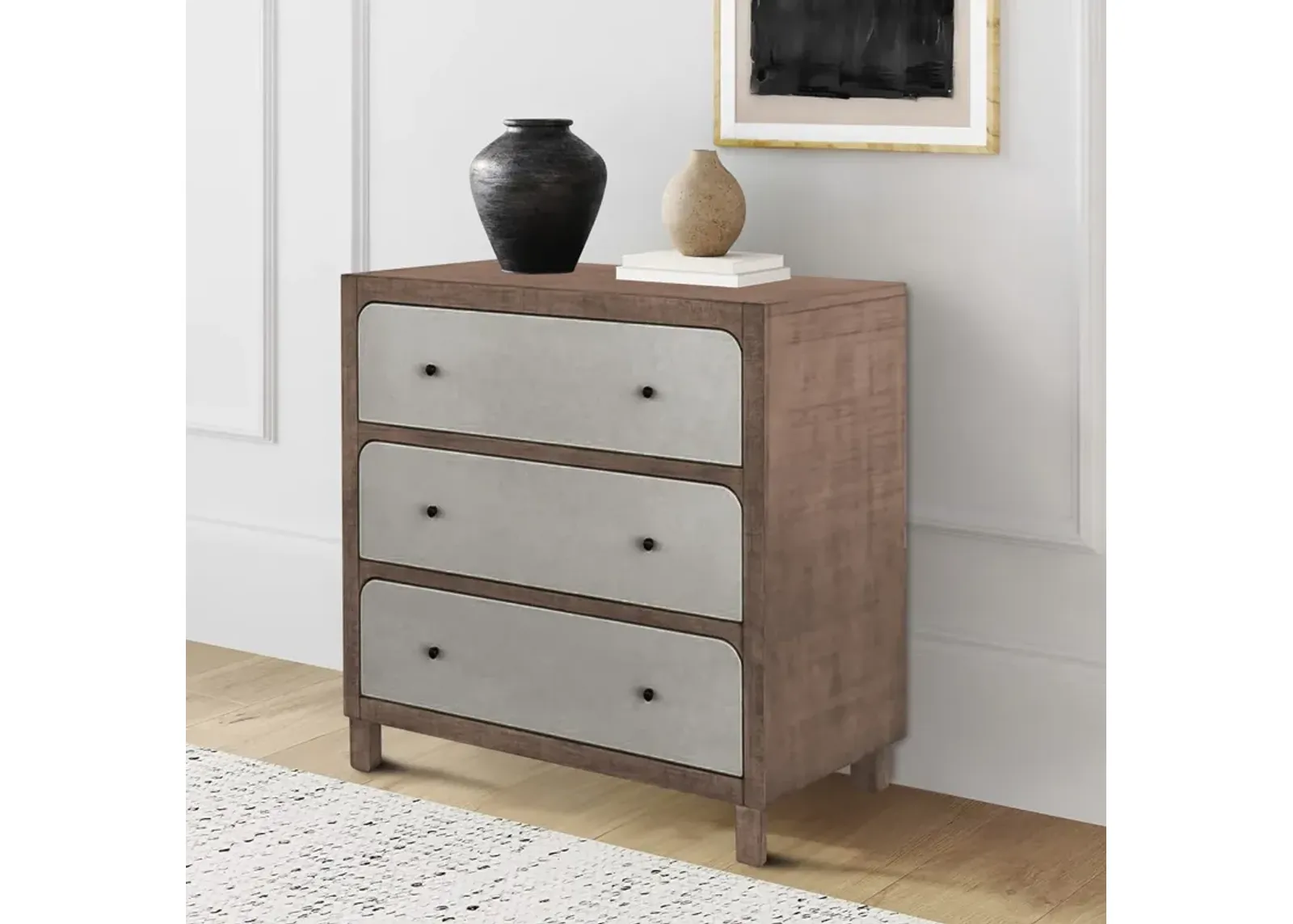 CH Brown/Grey Wyatt Accent Chest Pv/Dr