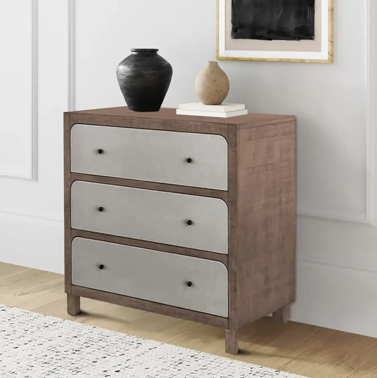 CH Brown/Grey Wyatt Accent Chest Pv/Dr