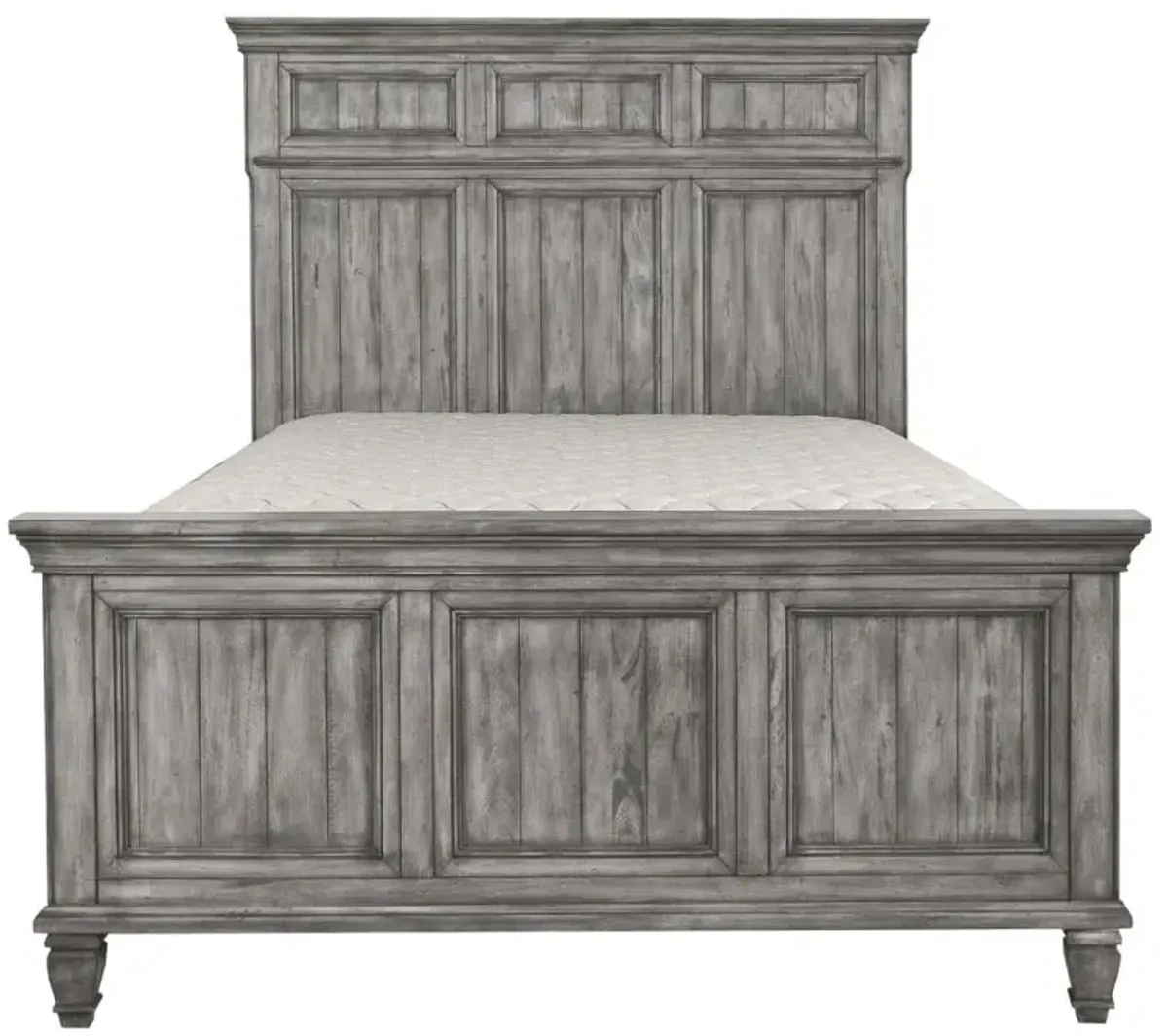 Avenue California King Panel Bed Grey