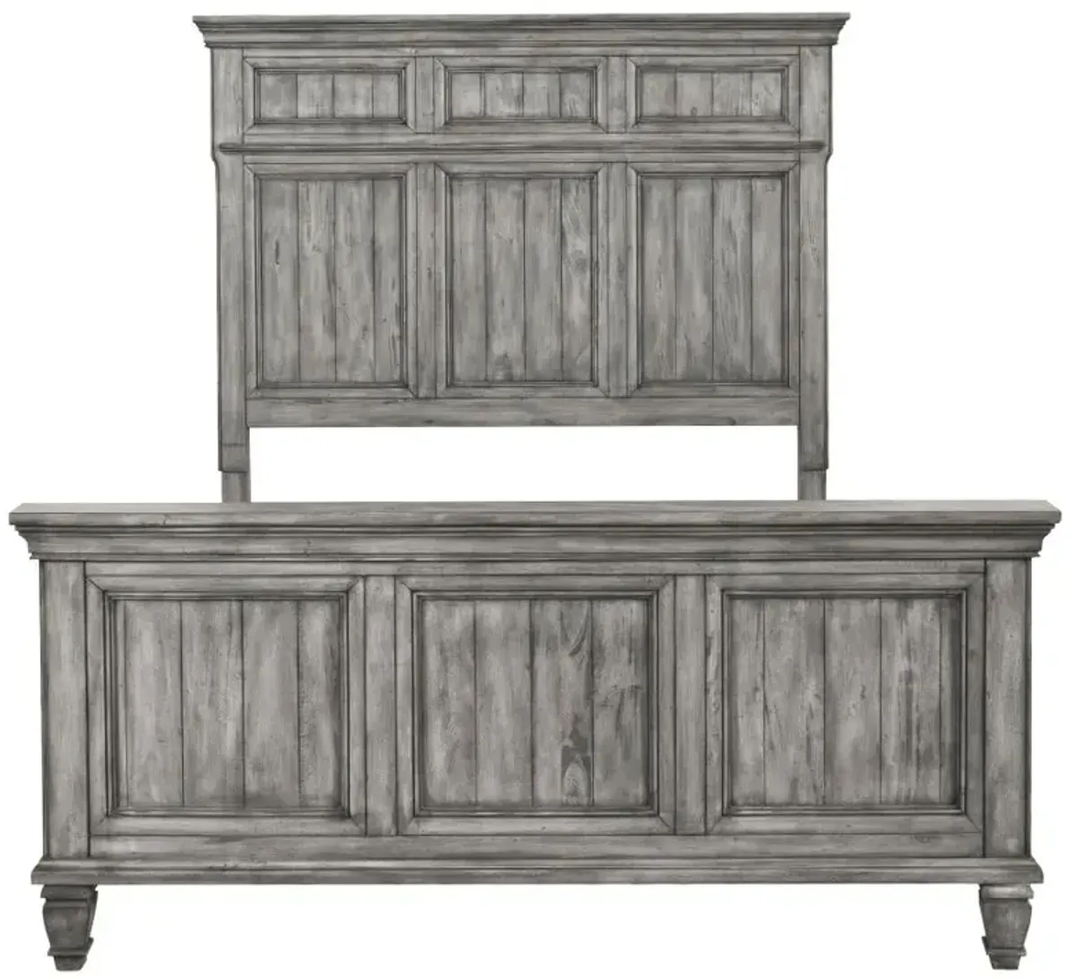 Avenue California King Panel Bed Grey