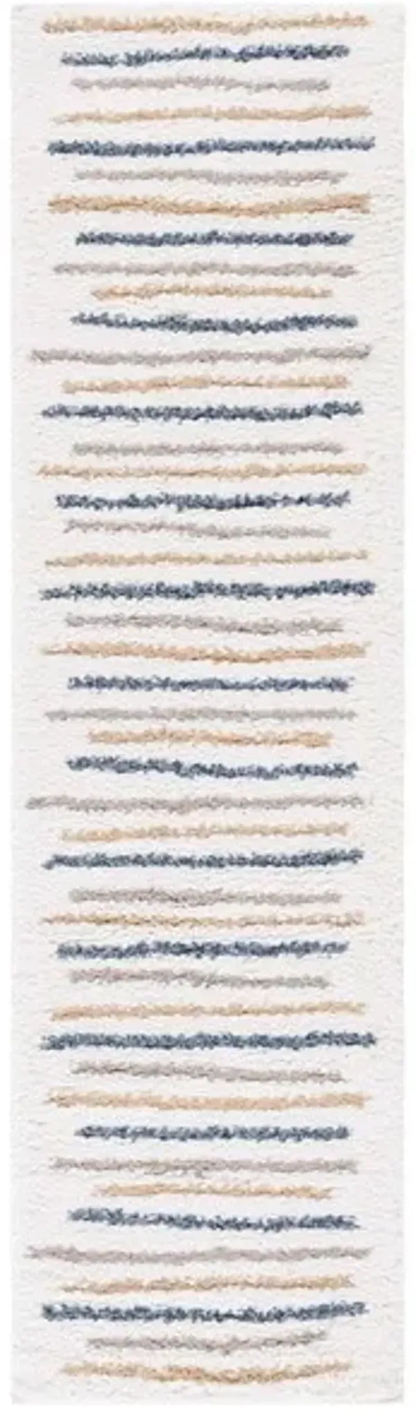 CALICO SHAG 110 Beige  2'-2' X 8' Runner Rug