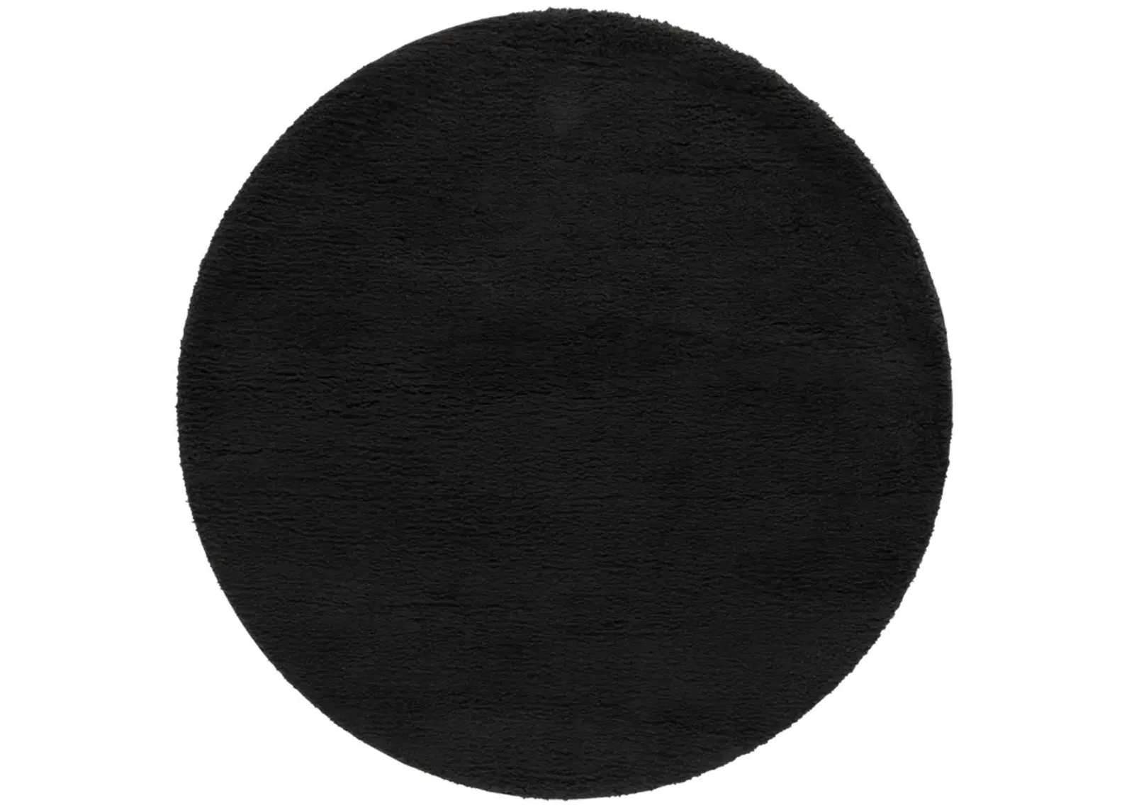 RUMI SHAG 120 BLACK 6'-7' x 6'-7' Round Round Rug