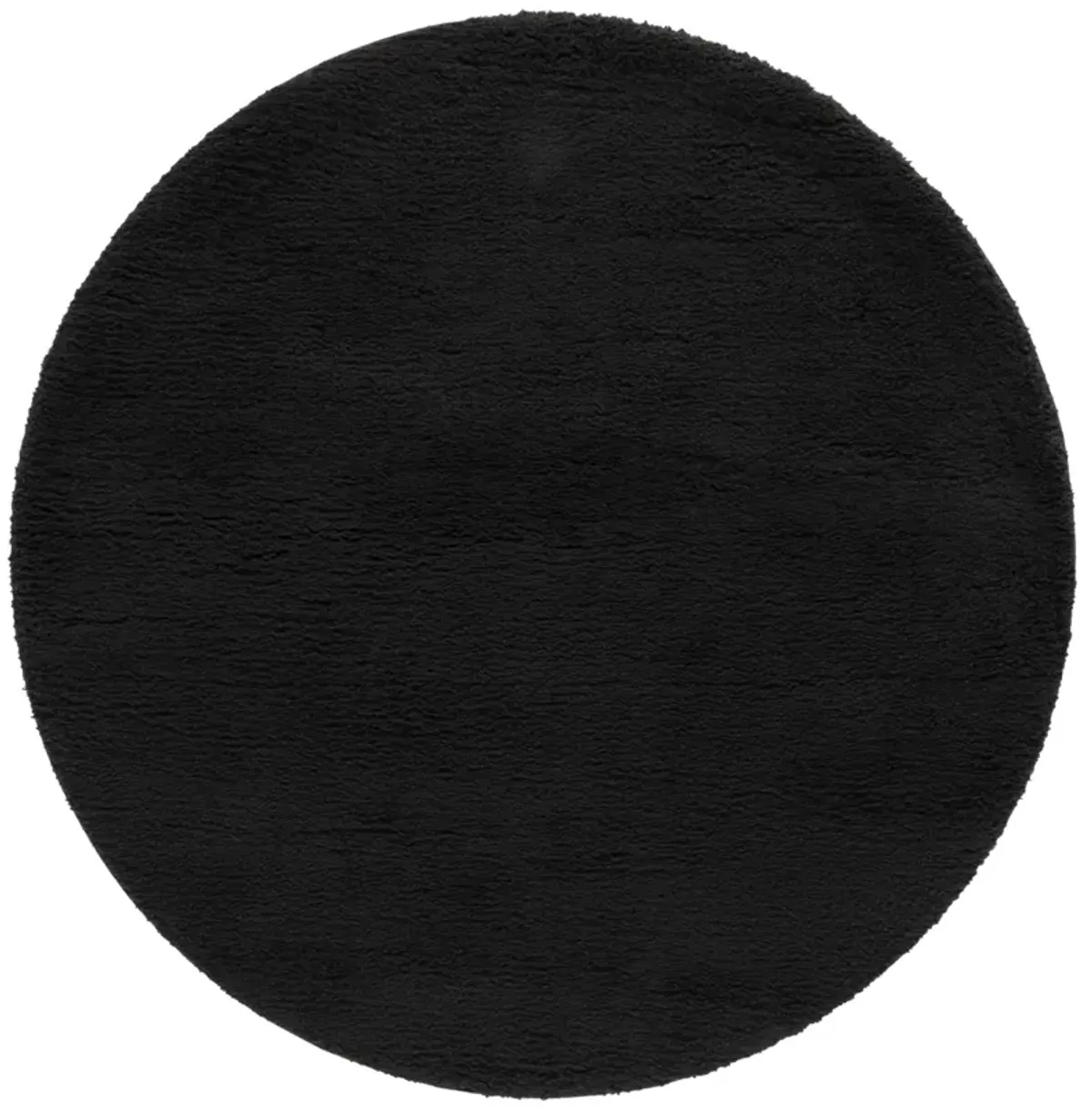 RUMI SHAG 120 BLACK 6'-7' x 6'-7' Round Round Rug