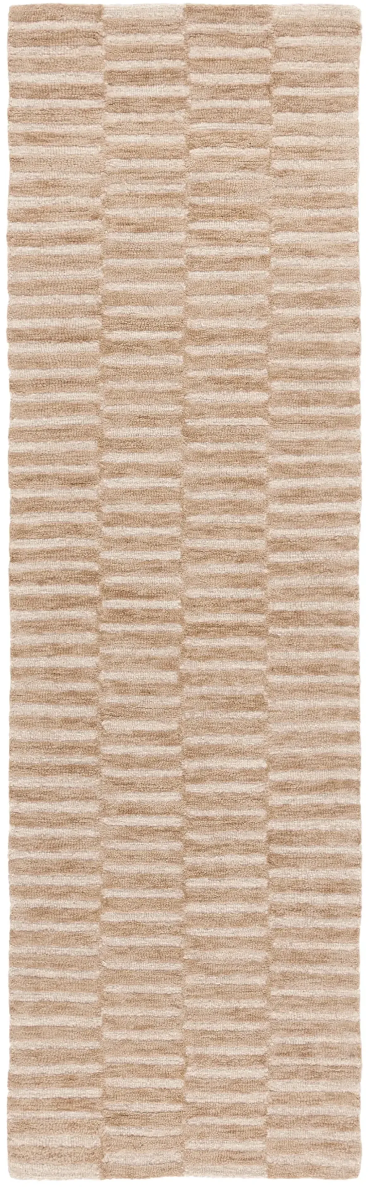 EBONY 751 BEIGE  2'-3' x 8' Runner Rug